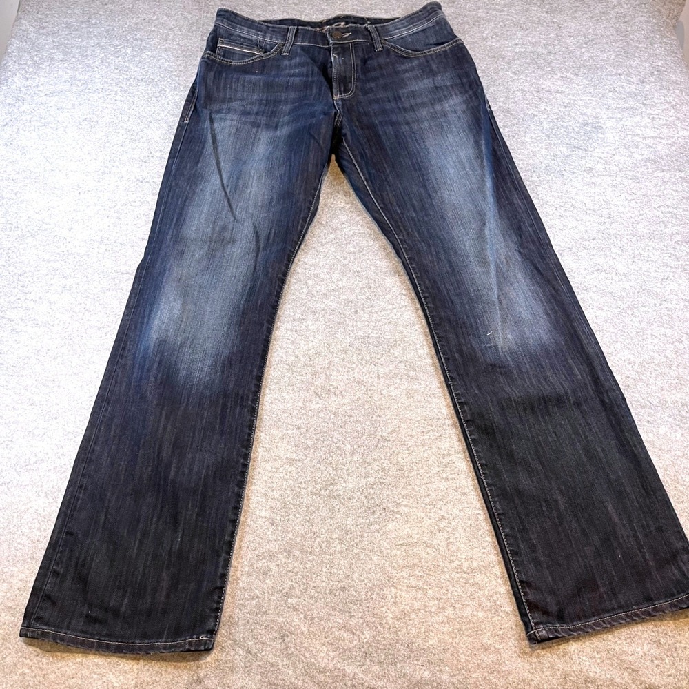Mavi Mens Matt Straight Leg Dark Wash Denim Jeans 34 Casual Classic Indigo